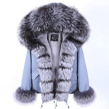 High Street Style Natural Raccoon Fur Hooded Winter Jackets for Women  -  GeraldBlack.com