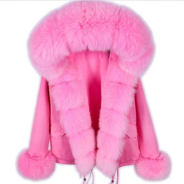 High Street Style Women's Natural Raccoon Fur Hooded Winter Jackets & Coats  -  GeraldBlack.com