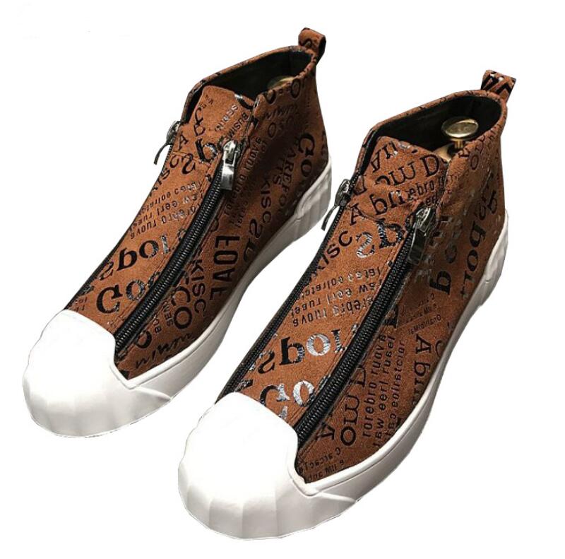 High Top Sport Men Luxury Handmade Totem Street Men Fashion Party Shoes L6  -  GeraldBlack.com