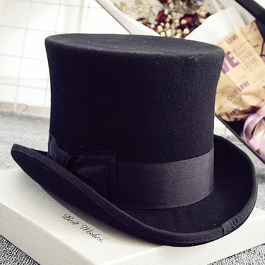 High Top Uncle Sam Magician Stove Pipe Hat for Men Women in Black  -  GeraldBlack.com