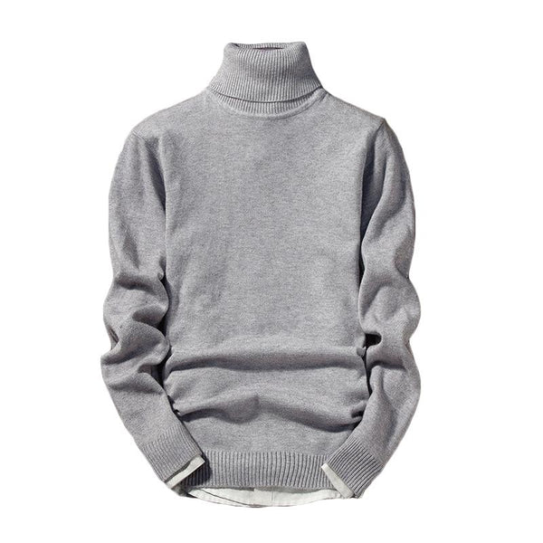 High Turtleneck Slim Fit Warm Branded Thick Sweater and Pullover for Men - SolaceConnect.com