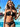 High Waist Solid Black Hollow Out Underwire Swimwear Halter Cross Push Up Bathing Suit 2 Piece Swimsuit  -  GeraldBlack.com