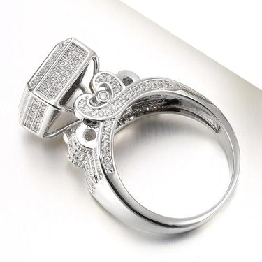 Hip Hop AAA+ Cubic Zirconia Bling Iced Out Jewelry Rings For Men - SolaceConnect.com