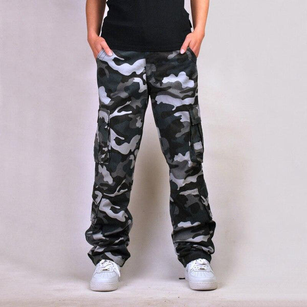 Hip Hop Casual Unisex Multi-pocket Cargo Pants Trousers Joggers  -  GeraldBlack.com