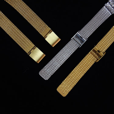 Hip Hop Fashion Women's Golden Stainless Steel Quartz Small Wristwatch  -  GeraldBlack.com