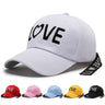 LOVE Embroidery Long Ribbon Baseball Cap Personality Hip Hop Caps For Women Men Black Yellow - SolaceConnect.com