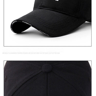 Summer Women Men Black White Baseball Cap Dad Hat Hip Hop Fashion Simple Letter Embroidery Popular - SolaceConnect.com