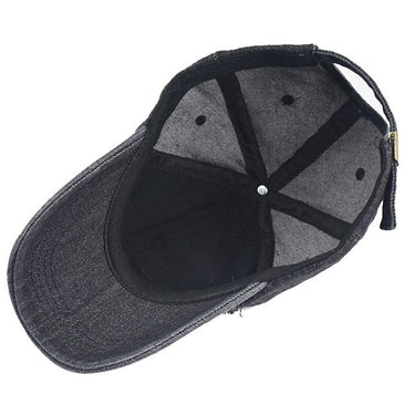 Summer Hole Worn Denim Cap For Men Women Baseball Caps With Visor Streetwear Snapback Hats Hip Hop - SolaceConnect.com