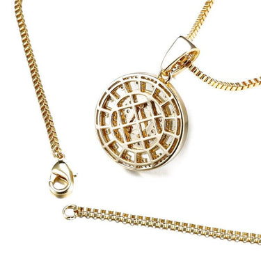 Bling Bling Clear CZ Jesus Head Christianity Necklace For Men Women Gold Silver Color Fashion Hip - SolaceConnect.com