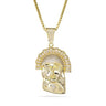 Hip Hop Necklace AAA Cubic Zirconia Gold Color Rhodium Plated Brass Jewellery Micro Paved - SolaceConnect.com
