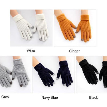 Hiver Femme Women's Winter Black Touch Screen Guantes Gloves Handschoenen - SolaceConnect.com