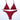 Hot Pleated Triangle Girl's Brazilian Thong Bandeau Bikini Set Bathing Suit  -  GeraldBlack.com