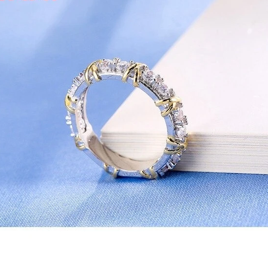 Hot Sale Unique Design Clear White Crystal Sterling Silver Rings for Women - SolaceConnect.com
