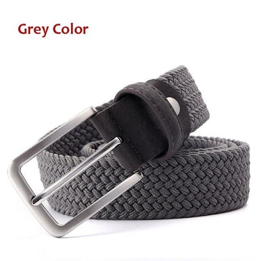 Hot Sales Men's Woven Elastic Black Belt Strap 1-3' and '8" or 35mm Wide - SolaceConnect.com