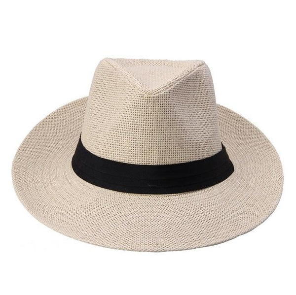 Hot Summer Casual Fashion Unisex Large Brim Paper Straw Sun Hat - SolaceConnect.com