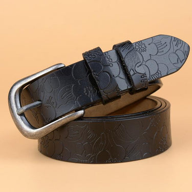 Hot Vintage Women's Genuine Leather Cow Skin Strap Pin Buckle Belts - SolaceConnect.com