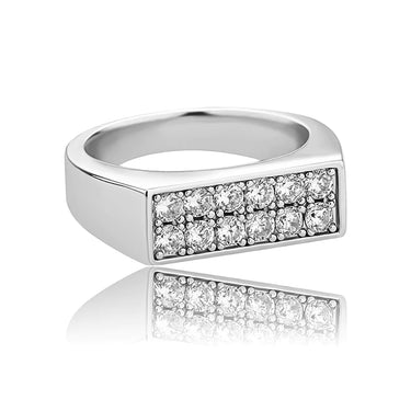 Iced Out Cubic Zirconia Bridal Ring for Women Hip Hop Rock Fashion Jewelry  -  GeraldBlack.com