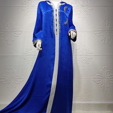 Velvet Kaftan India Pakistan Long Abaya Dress For Lady Muslim Islam Clothing jalabiya Middle Eastern - SolaceConnect.com