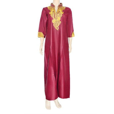 Abaya African Robe batik fabric Ramadan clothes Embroidery Kaftan Jibab Islamic Muslim Dress galabia - SolaceConnect.com