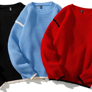 japanese style hip hop loose pullover sweater oversized knitted women and men sweaters hipster jersey unisex jumper 009  -  GeraldBlack.com