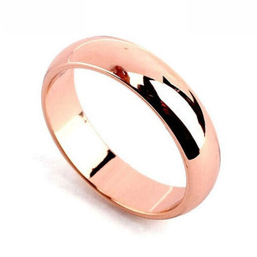 Jewelry Rose Gold Color Anel Bijoux Round Wedding Rings for Women & Men  -  GeraldBlack.com