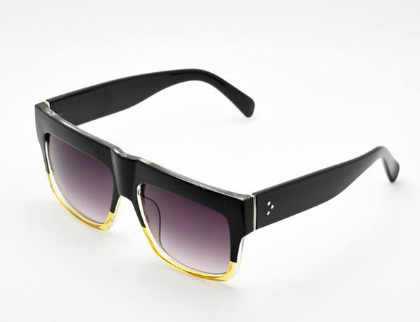 Kim Kardashian Style Vintage Square Gradient Lens Sunglasses for Women - SolaceConnect.com