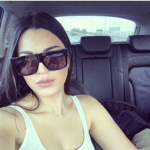 Kim Kardashian Style Vintage Square Gradient Lens Sunglasses for Women  -  GeraldBlack.com