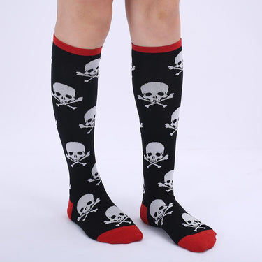 Knee High Cotton Happy Colorful Long Socks for Women with Animal Print - SolaceConnect.com