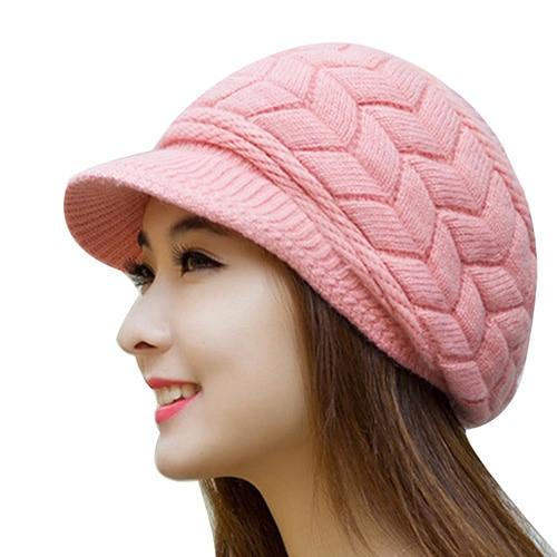 Knitted Winter Skullies Beanie Caps for Women and Girls - SolaceConnect.com