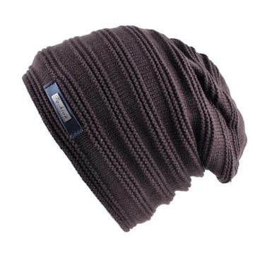 Knitted Winter Warm Striped Pattern Bonnet Skullies and Beanie Hats for Men  -  GeraldBlack.com