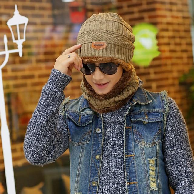 Knitted Wool Cashmere Thermal Sleeve Head Cap with Scarf for Women - SolaceConnect.com