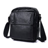Korean Fashion Outdoor Sports Full Grain Leather Men Shoulder Messenger Casual Bags  -  GeraldBlack.com