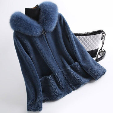 Korean Fashion Winter Thick Women's Sheep Shearing Fox Fur Coats & Jackets  -  GeraldBlack.com