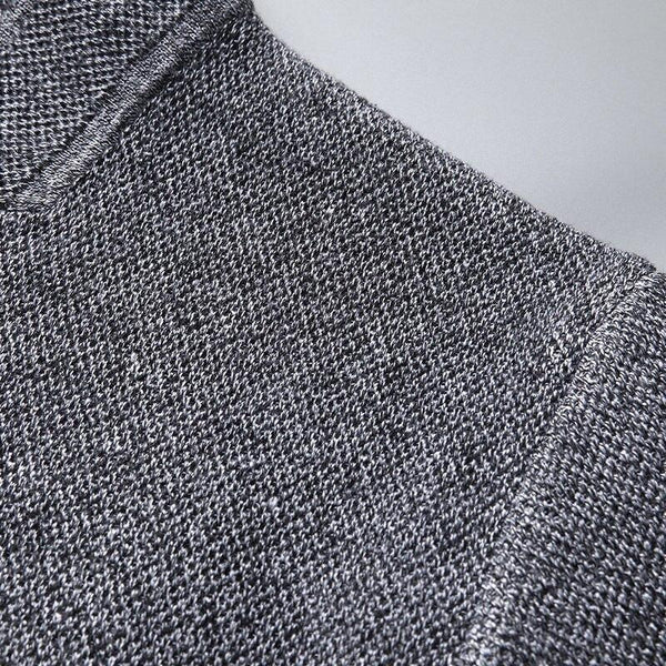 Korean Men's Solid Stand Collar Button-up Knitted Loose Cardigan Sweater - SolaceConnect.com