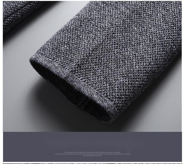 Korean Men's Solid Stand Collar Button-up Knitted Loose Cardigan Sweater - SolaceConnect.com