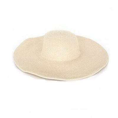 Large Brimmed Straw Fashion Seaside Summer Sun Visor Hats for Women - SolaceConnect.com