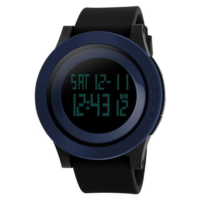 Led Dial Large Dial Men's LED Digital Sports Watches with Alarm & Chronograph ...