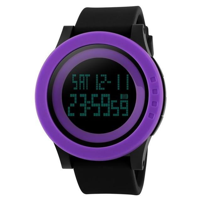 Led Dial Large Dial Men's LED Digital Sports Watches with Alarm & Chronograph ...