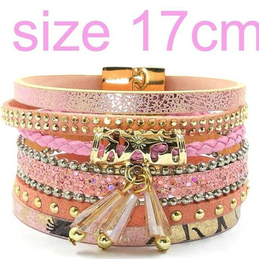 Leather Charm Magnet Buckle Bohemian Bracelets & Bangles for Summer - SolaceConnect.com