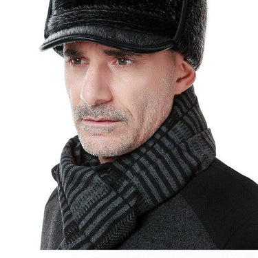 Leifeng Cashmere Fur Warm Thermal Windproof Men's Cap with Earmuffs - SolaceConnect.com
