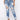 Light Blue Sexy Skinny Street Style Mid Rise Ripped Jeans for Women  -  GeraldBlack.com