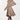 Light Mocha Button Tacking Collar A Line Suede Coat - SolaceConnect.com