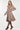 Light Mocha Button Tacking Collar A Line Suede Coat - SolaceConnect.com