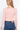 Light Pink Color V-neck Front Knotted Crop Sweater for Women - SolaceConnect.com