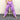 Light Purple Loose Pleated Shinny Sexy Nightclub Men's DS Costumes Anti bright Elastic Waist Pants  -  GeraldBlack.com