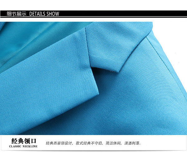 Light Sea Blue Casual One Button Slim Fit Wedding Three Piece Suit for Men  -  GeraldBlack.com