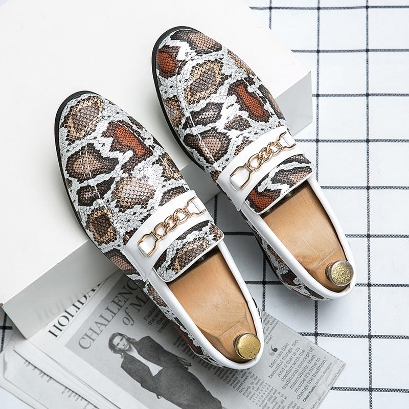 Loafers Men Leather Plus Size Casual Slip-On Shoes Italian Designer  -  GeraldBlack.com