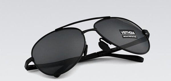 Logo Design UV400 Pilot Yurt Driving Polarized Goggle Sunglasses for Men - SolaceConnect.com