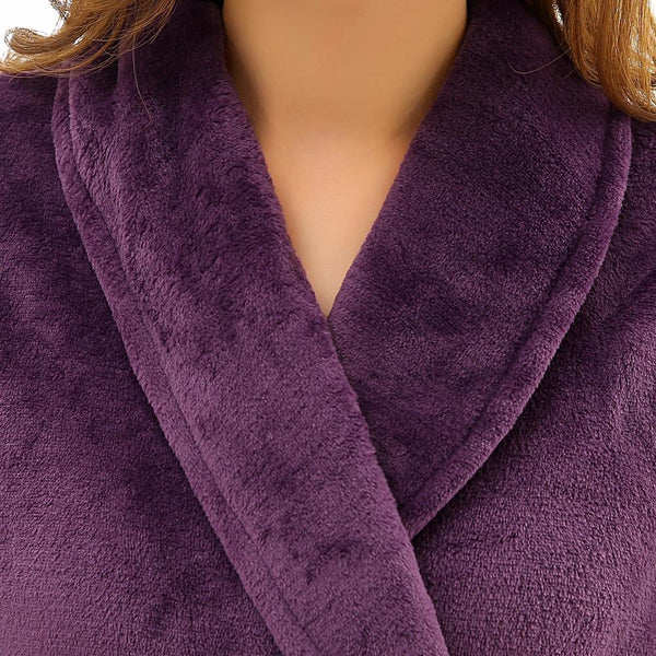 Long Silk Flannel Femme Kimono and Bathrobe for Men and Women in Winter - SolaceConnect.com