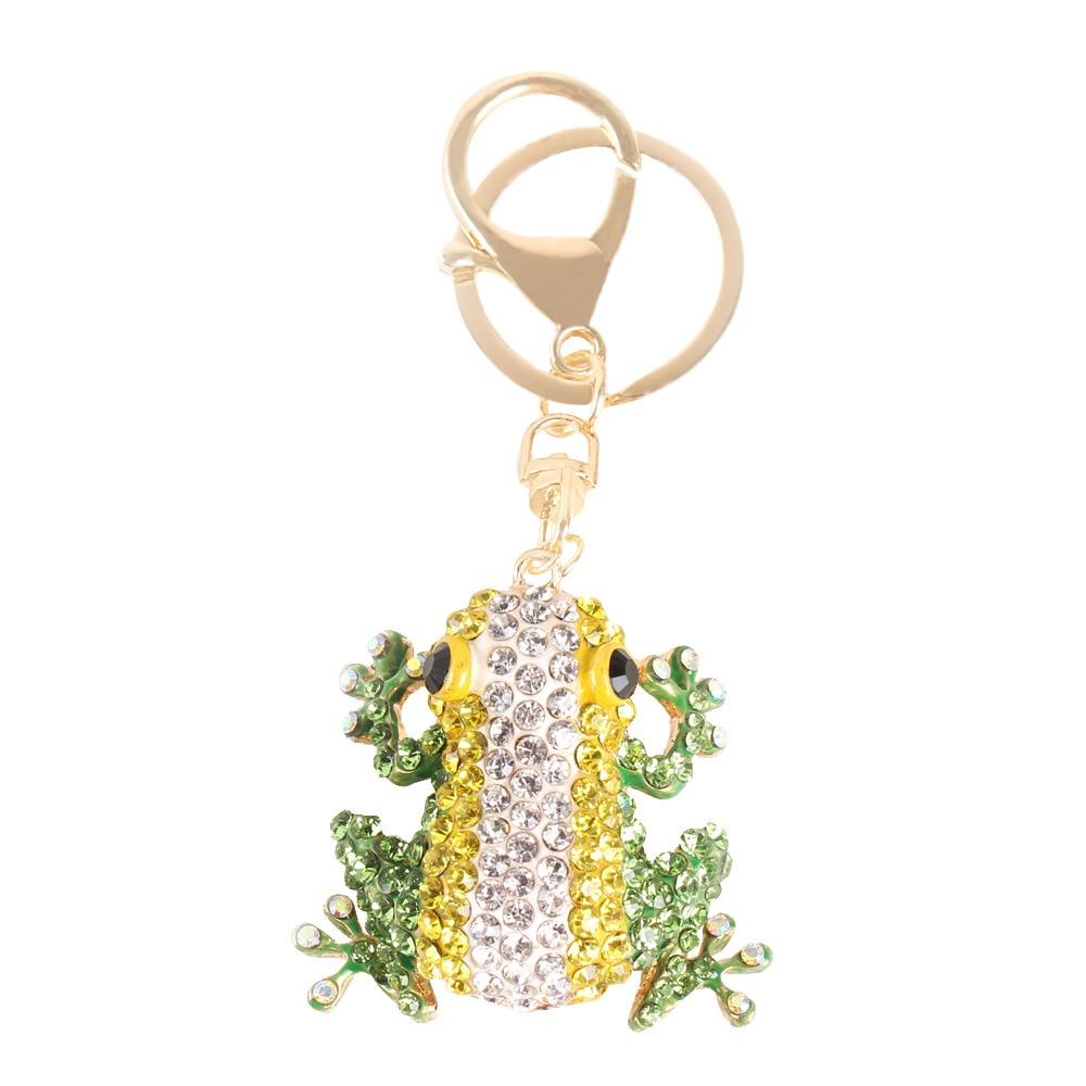 Lovely Frog Crystal Rhinestone Charm Purse Pendant & Key Chain  -  GeraldBlack.com